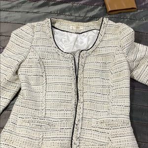 Fitted zipper blazer/suit jacket